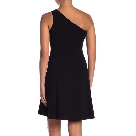 NWT Theory Leainna One-Shoulder Cocktail Dress - Picture 6 of 11